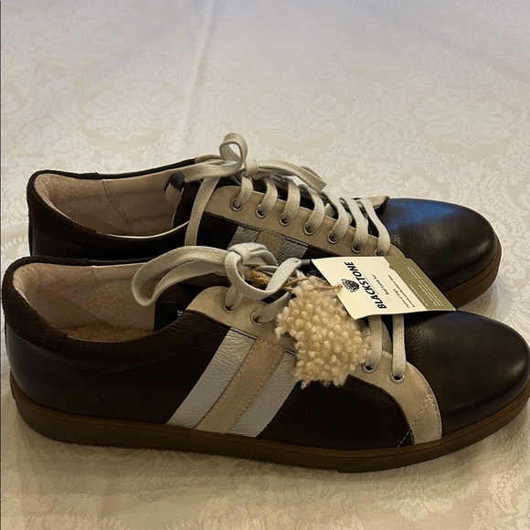 Blackstone SG 41 Brown and Tan Sheep Skin Lined Sneaker size 47/13 - Picture 4 of 10